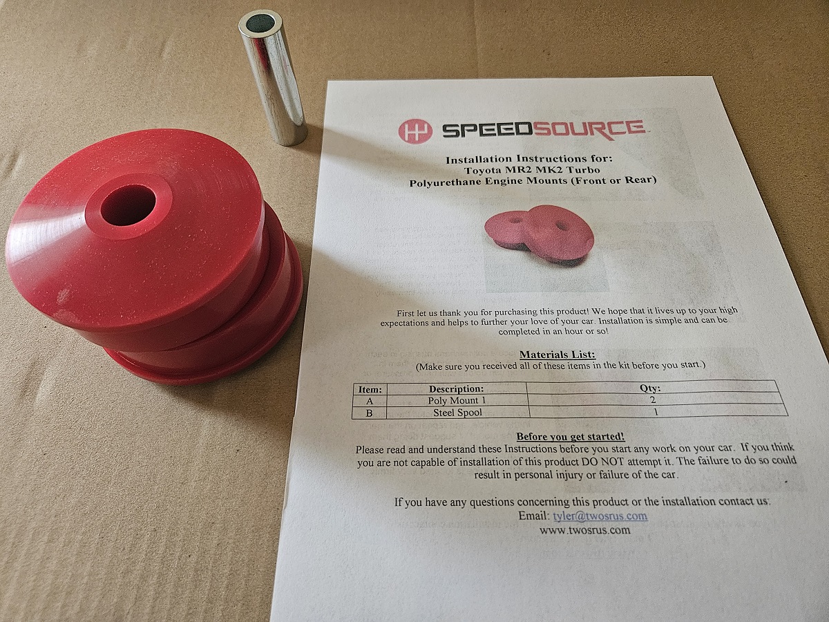 MR2 3SGTE Polyurethane Engine Mount Insert - Rear MR2 3SGTE Polyurethane Engine Mount Insert - Rear